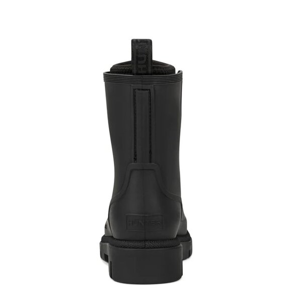 Hunter Women's Diana Waterproof Lace-Up Rain Boots in Black - Picture 9 of 10